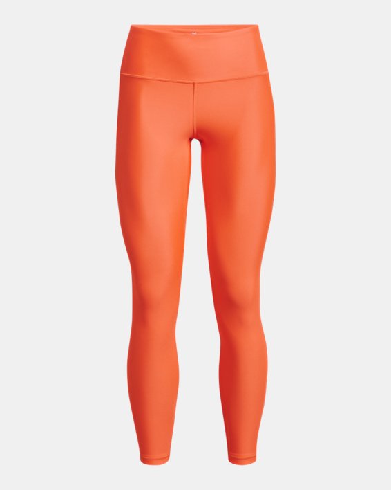 Women's HeatGear® Full-Length Leggings, Orange, pdpMainDesktop image number 4